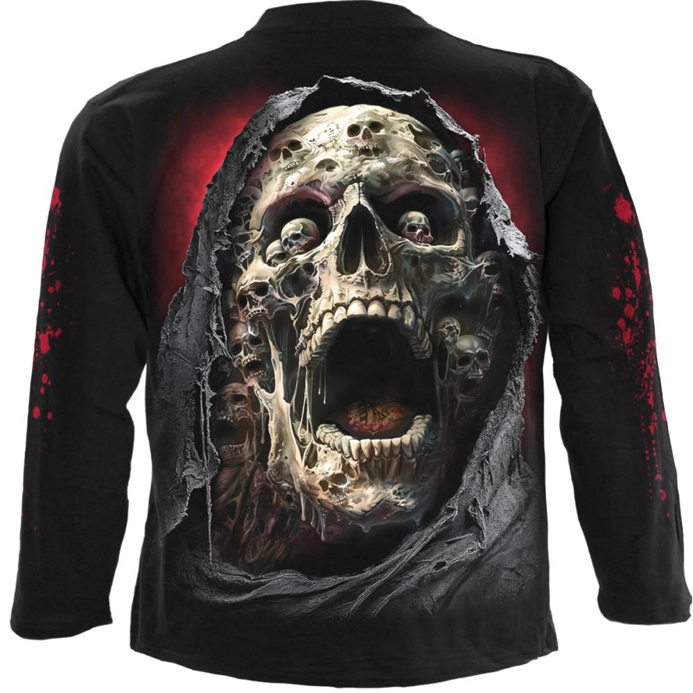 Spiral - Screaming Death Longsleeve shirt - Black